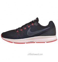 Nike Men's Air Zoom Pegasus 34 Running Shoe (Black/Armory Navy-Red Orbit  11.5 M US)