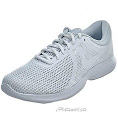 Nike Men's Revolution 4 Running Shoe  White/White-Pure Platinum  10 Regular US