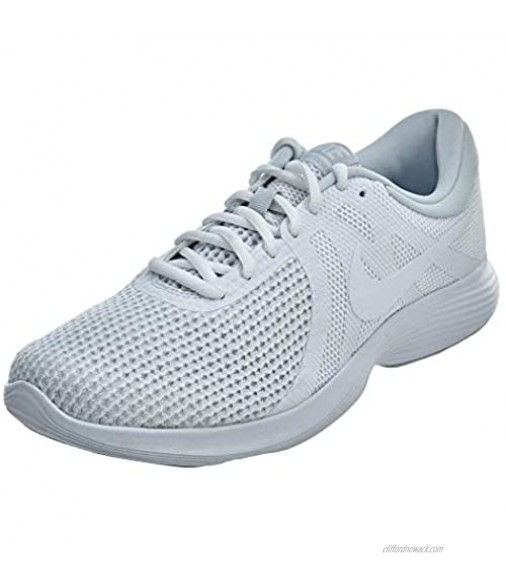 Nike Men's Revolution 4 Running Shoe White/White-Pure Platinum 12 Regular US
