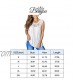 Berryou Women's Round Neck Elegant Floral Lace Tank Tops Casual Loose Sleeveless Blouse Shirts