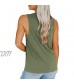 BESFLY Tank Tops for Women V Neck Tunic Top with Legging Sleeveless Blouses Flowy Cami Shirts Ruched