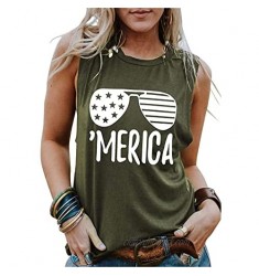 Umsuhu American Flag Graphic Tank Tops for Women Sleeveless Graphic Tank Tops Tees Shirts
