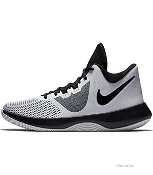Nike Mens AIR Precision II Basketball Shoes (13 M US White/Black)