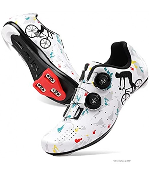 Barerun Womens Mens Cycling Shoes Peloton Bike Riding Shoes with Compatible Cleat Look Delta Cleats Mountain Bicycle Shoe with SPD and Delta Indoor Outdoor