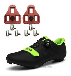 Men Indoor Peloton Cycling Shoes with Delta Bike Cleats  3 Bolts SPD-SL Road Cycle Bicycle Shoes Spinning Biking Shoes