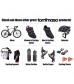 Tommaso Montagna 100 200 Men's Mountain Bike MTB Cycling Shoe Velcro Straps Buckle Compatible with SPD Cleats Black