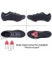Tommaso Strada Aria Knit Lace Up Dual Compatible Road Bike Indoor Cycling Shoe and Bundle SPD Delta Black