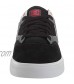 DC Men's Kalis Vulc Casual Skate Shoe Black/Athletic Red/Black 11.5