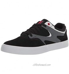 DC Men's Kalis Vulc Casual Skate Shoe  Black/Athletic Red/Black  11.5