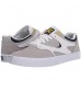 DC Men's Kalis Vulc Casual Skate Shoe White/Grey/Grey 10.5