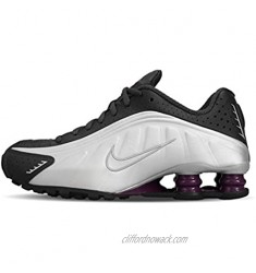 Nike Womens Shox R4 Synthetic Anthracite True Berry Metallic Silver Black Trainers 7 US