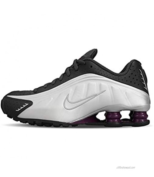 Nike Womens Shox R4 Synthetic Anthracite True Berry Metallic Silver Black Trainers 7 US