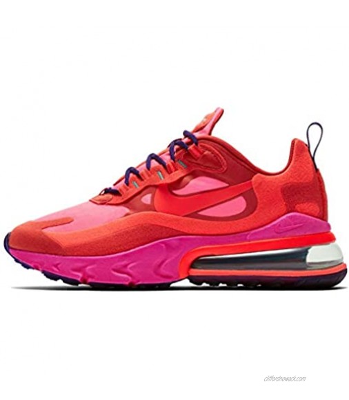Nike Women's W Air Max 270 React Running Shoe Mystic Red/Bright Crimson-Pink Blast 4 UK