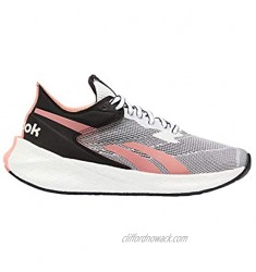 Reebok Women's Floatride Energy Symmetros Running Shoe - Color: White/Core Black/Twisted Coral - Size:
