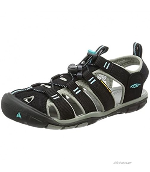 KEEN Women's Clearwater CNX Sandal Black/Radiance 6 M US