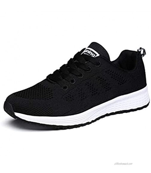 AIRAVATA Womens Mens Mesh Running Shoes Comfortable Breathable Walking Shoes Lightweight Athletic Gym Sneakers