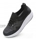 DADAWEN Women's Walking Shoes Sock Sneakers Mesh Slip On Comfort Lightweight Lady Girls Wedge Platform Athletic Shoes
