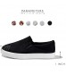 DailyShoes Platform Slip-on Sneakers Round Toe Low Cut Thick Sole Dress Slip On Shoes Ballet Flats Flat Skate Walking Shoes
