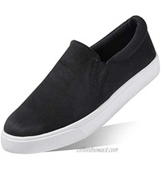 DailyShoes Platform Slip-on Sneakers Round Toe Low Cut Thick Sole Dress Slip On Shoes Ballet Flats Flat Skate Walking Shoes