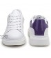 DASENGYE White Platform Non Slip Walking Shoes for Women Lace Up PU Leather Women's Fashion Sneakers Casual Tennis Shoe