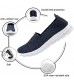 JWJ Women's Walking Shoes Sneakers Mesh Slip on Loafers Comfort Lightweight Casual Woven Breathable Flats