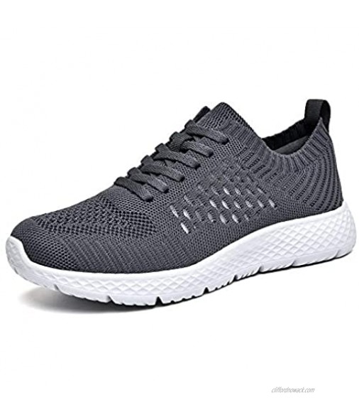 LANCROP Women's Walking Shoes - Comfortable Athletic Gym Tennis Running Sneakers
