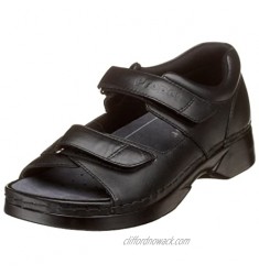 Propet Women's W0089 Pedic Walker Sandal Black 10 X (US Women's 10 EE)