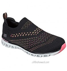 Skechers Women's Glide Step - Oh So Soft Sneaker Black/Hot Pink