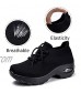 STQ Womens Lightweight Walking Shoes Lace-up Fashion Casual Sneakers Ladies Nursing Shoes