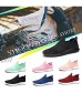 YHOON Women's Walking Shoes - Slip on Sneakers Lightweight Tennis Shoes Sock Sneakers