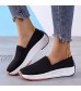 GJSYRH Women's Casual Shoes Summer Breathable Running Shoes Mesh Flying Woven Sneakers