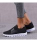 GJSYRH Women's Summer Flying Woven Breathable Mesh Jogging Shoes Flat Bottom Sneakers