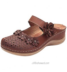 Women Wedge Sandals Toddler Boy Beach Shoes Dearfoam Slippers For Women Womens Espadrilles Sandals Aerosoles Womens Sandals (Brown 3 7)