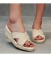 Women's Athletic Outdoor Sandals Slides Fashion Women's Casual Shoes Breathable Slip-on Outdoor Leisure Wedges Slippers Women's Flat Sandals