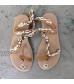 Women's Platform Wedge Sandals Women's Fashion Casual Shell Pearl Decorated Flat Flip Flops Sandals Women's Flat Sandals