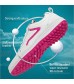 XSJK Women's Golf Shoes Outdoor Waterproof Breathable Sneakers Leather Spikeless Non-Slip Walking Fitness Trainers- Casual Sneakers Blue 37