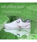XSJK Women's Series Golf Shoes Outdoor Waterproof Non-Slip Sports Shoes with Upgrade Insole Rotating Button Shoelace Design Comfortable ​and Breathable Silver 37