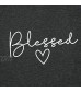Blessed T-Shirt for Women Simple Sayings Heart Shirts Casual Short Sleeve Tee Tops
