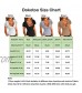 Dokotoo Women's Basic Scoop Neck Low Cut Solid Sexy Button Down Short Sleeve T Shirts