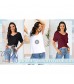 Ewedoos Womens T-Shirts V Neck T Shirts for Women Summer Tops Ultra Soft Short Sleeve Womens Tops Workout Tops