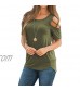 Jar of Love Women's Short Sleeve Summer Strappy Cold Shoulder Tops T-Shirt Blouses