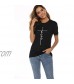 Mansy Women's T-Shirt Casual Short Sleeve Letter Printed Summer Cute Graphic Tee Tops