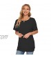 PLOKNRD Women Casual Round Neck Long Sleeve Fit Tunic Top Baggy Comfy Blouse with Pockets