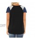 ROSRISS Womens Plus Size Raglan Short Sleeve T Shirt Color Block Casual Loose Tee Tops