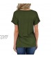 Women's Short Sleeve Leopard T Shirts V Neck Casual Basic Tees with Pockets Summer Tops Loose Fit