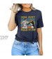 You Just Fold It in T-Shirt Women Funny Letter Print Short Sleeve Shirt Novelty Graphic Tee Top Casual Summer Tshirt