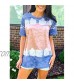 BLENCOT Women Lace Trim Shirts Short Sleeve V Neck Summer Tops Cute Fashion Tunic Casual Blouses