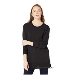 Brand - Daily Ritual Women's Relaxed Fit Terry Cotton and Modal Side-Vent Tunic