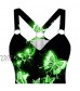 Arystk Women Summer Fashion Tank Top Butterfly Print Vest Sleeveless Lace Casual Blouse