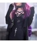 Women's Gothic Lolita Mesh V-Neck Vest Retro Backless Sexy Suspenders Top Tide